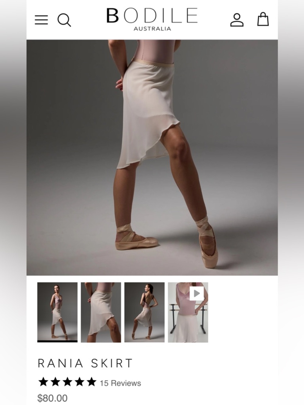 Bodile Rania ballet wrap skirt - Picture 4 of 5